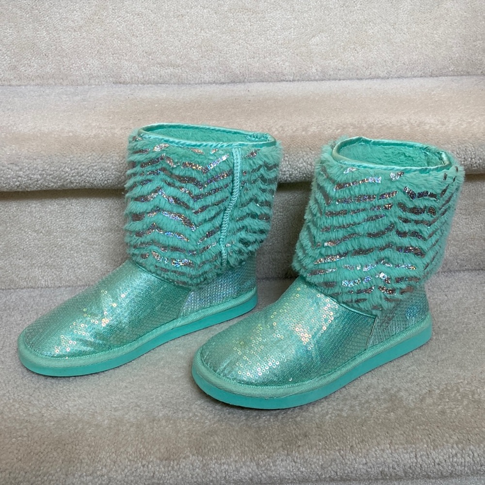 justice sparkle & light up slippers